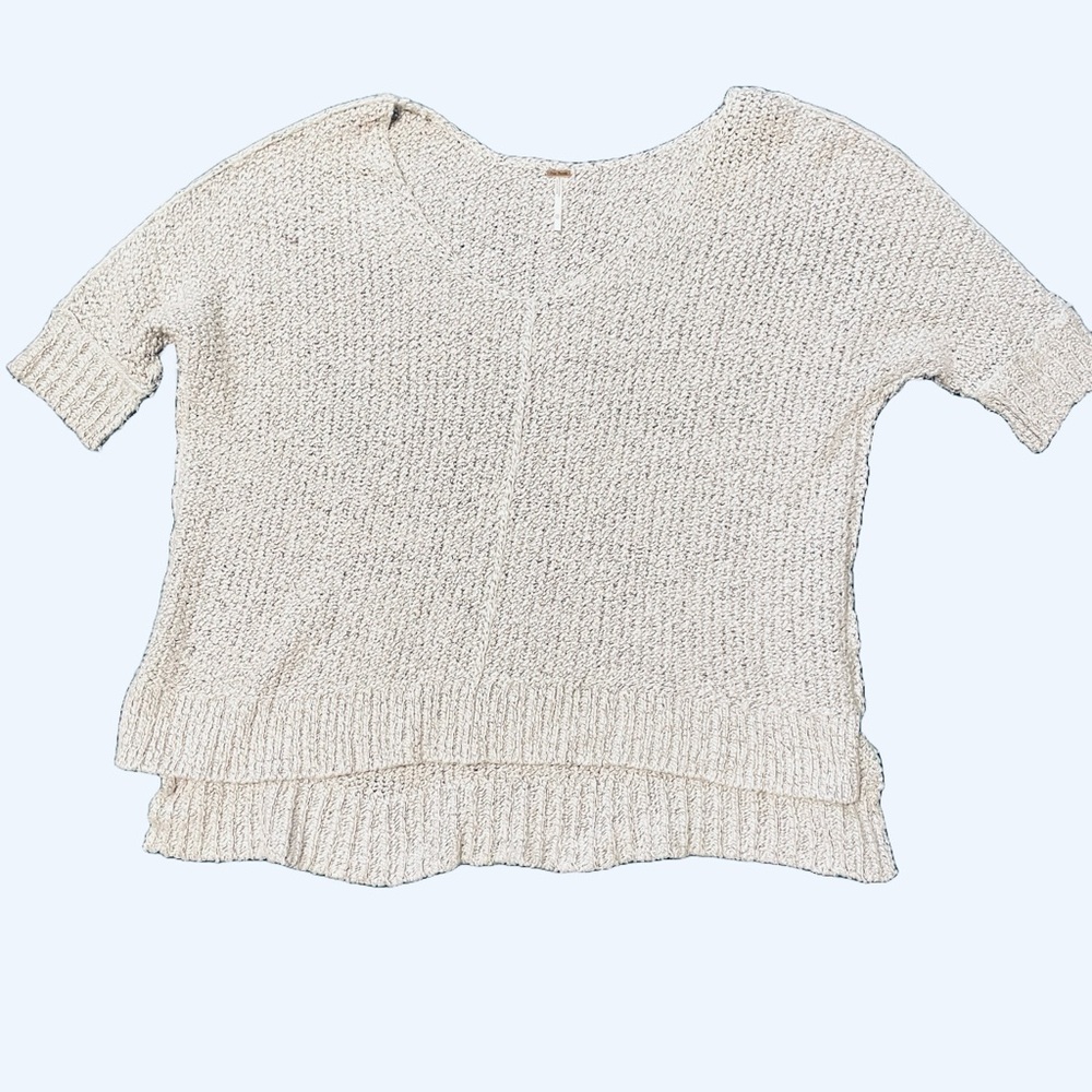 Free People Oversized Short Sleeved Sweater Size XS